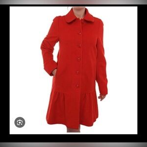 Hoss Intropia Red Coat Size 38